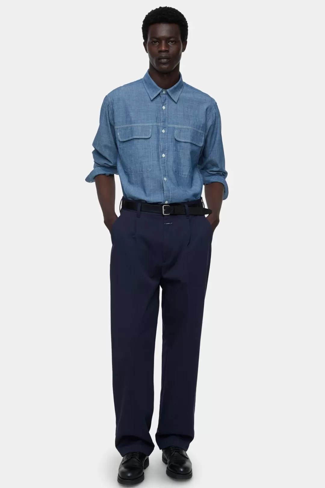 Best Sale Cotton chambray shirt SHIRTS