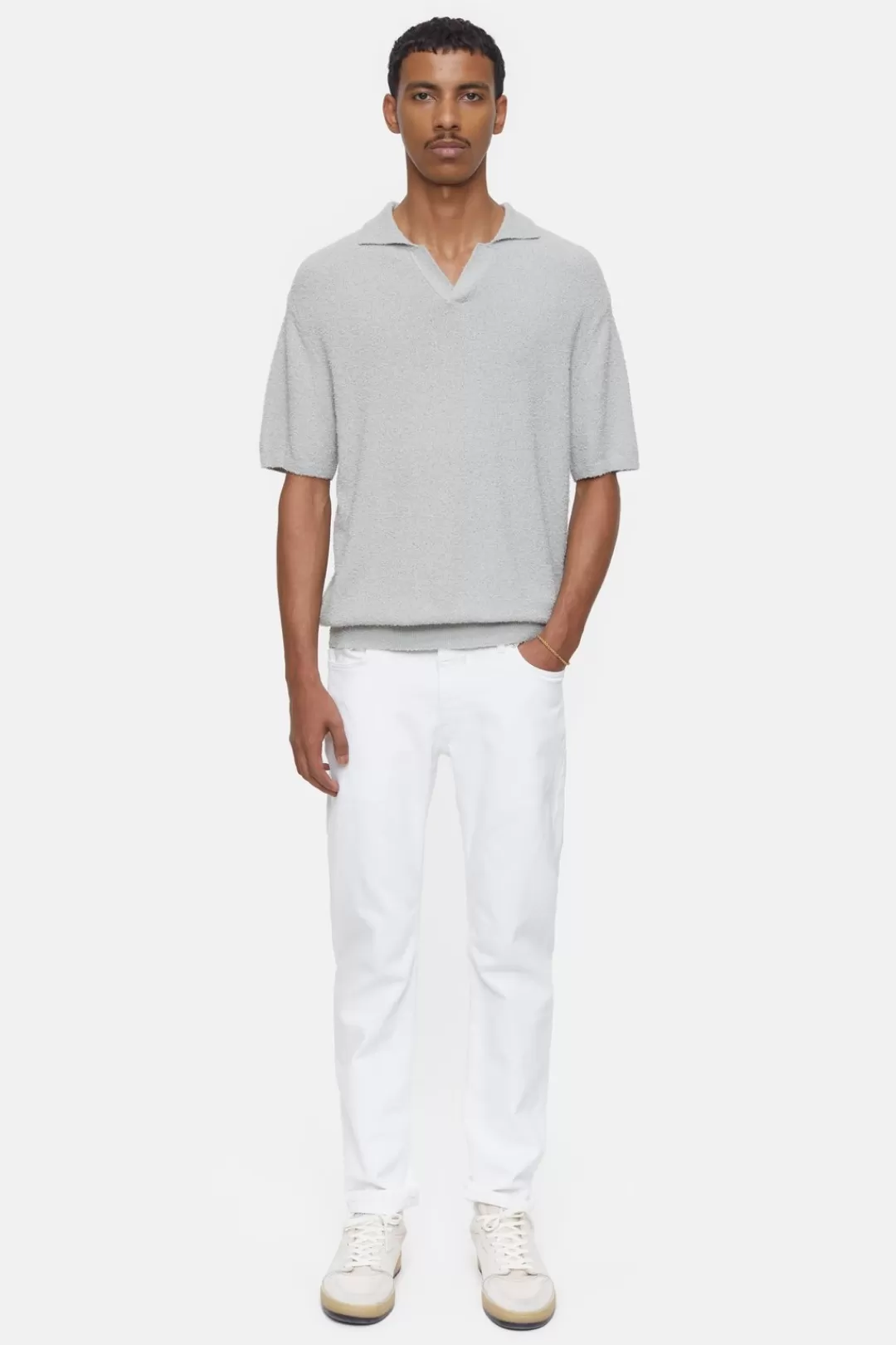 Outlet Cotton Mix Polo Shirt KNITS