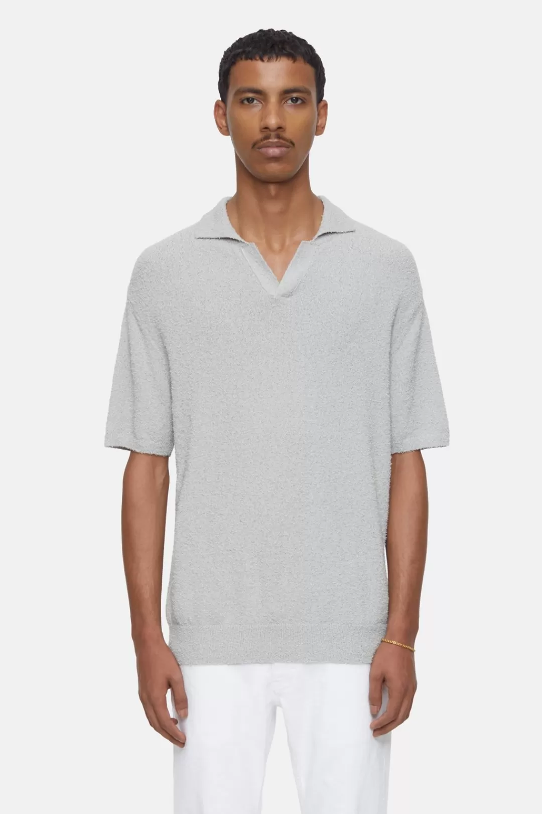 Outlet Cotton Mix Polo Shirt KNITS