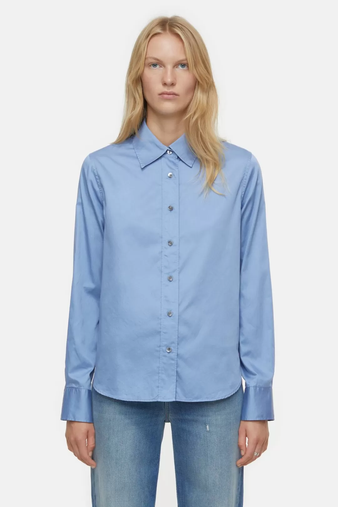 Discount Cotton Satin Blouse Women SHIRTS & BLOUSES