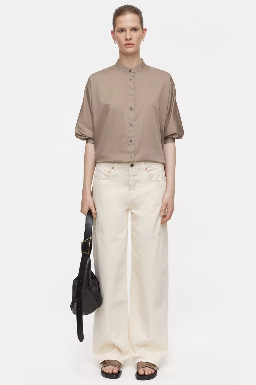 Clearance Cotton Satin Blouse Women SHIRTS & BLOUSES