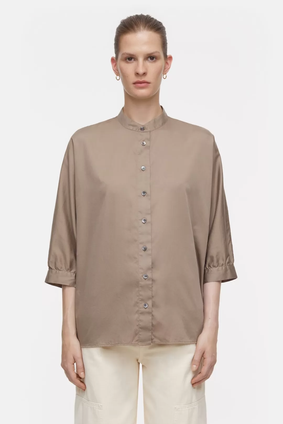 Clearance Cotton Satin Blouse Women SHIRTS & BLOUSES