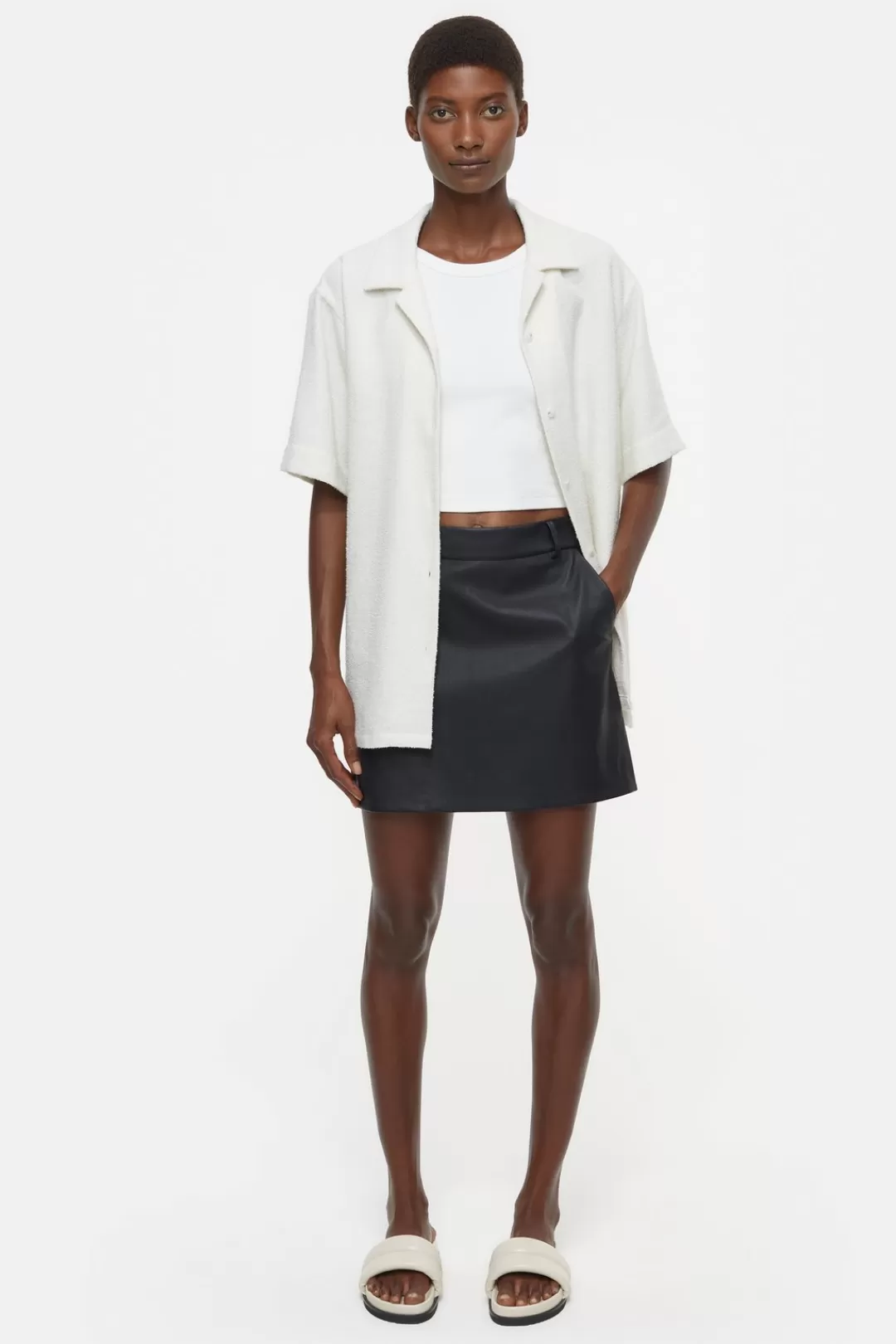 Cheap Leather Mini Skirt Women SKIRTS