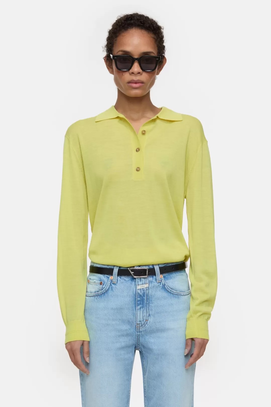 Best Sale Organic Wool Polo Shirt Women KNITS