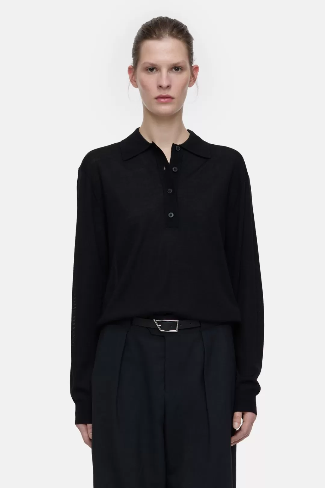 Best Sale Organic Wool Polo Shirt Women KNITS