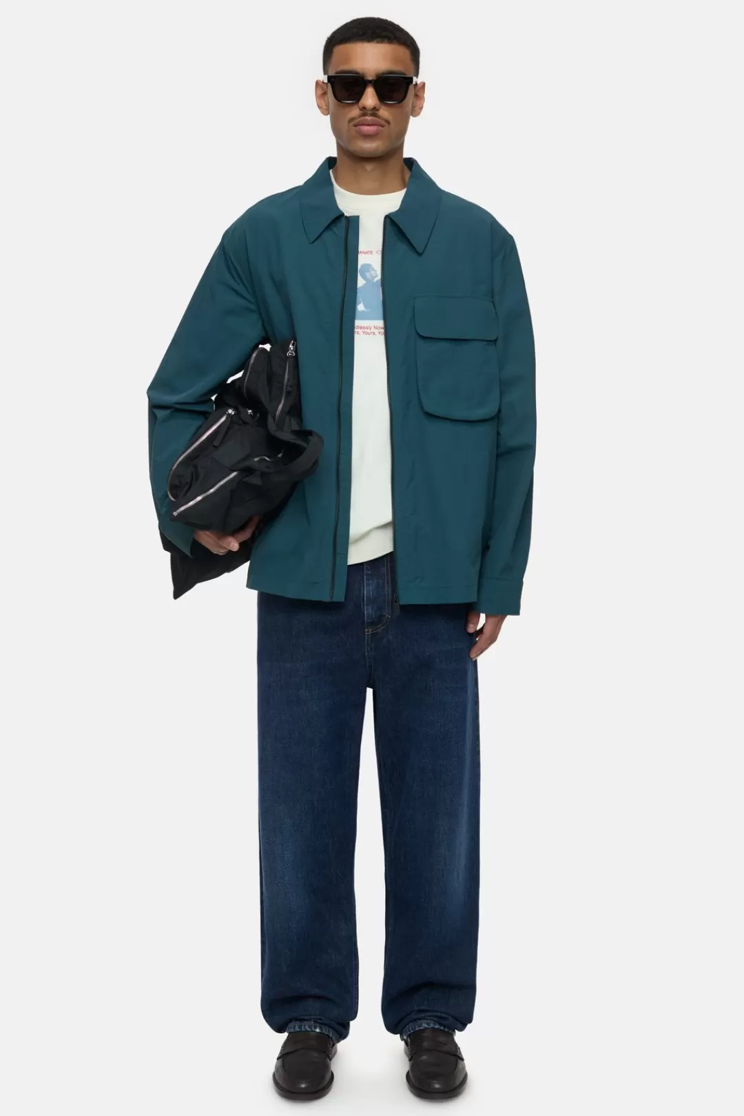 Cheap Overshirt in nylon JACKETS & COATS