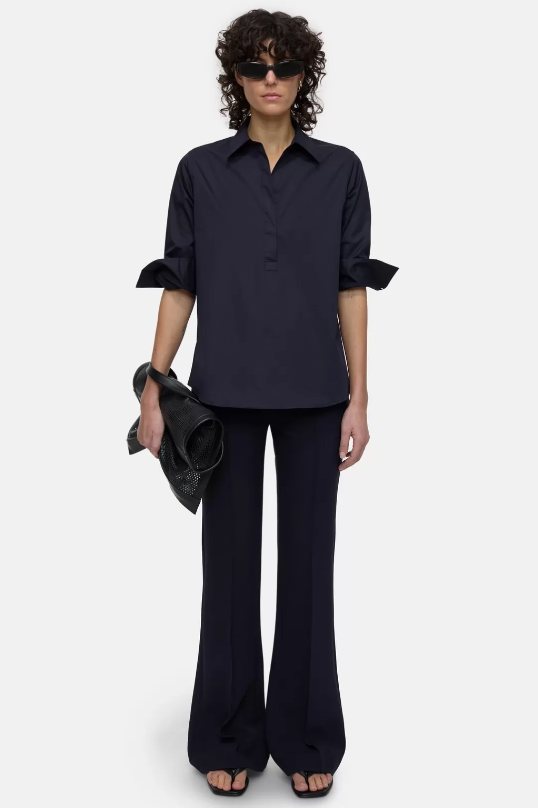 Fashion Poplin Tunic Blouse Women SHIRTS & BLOUSES