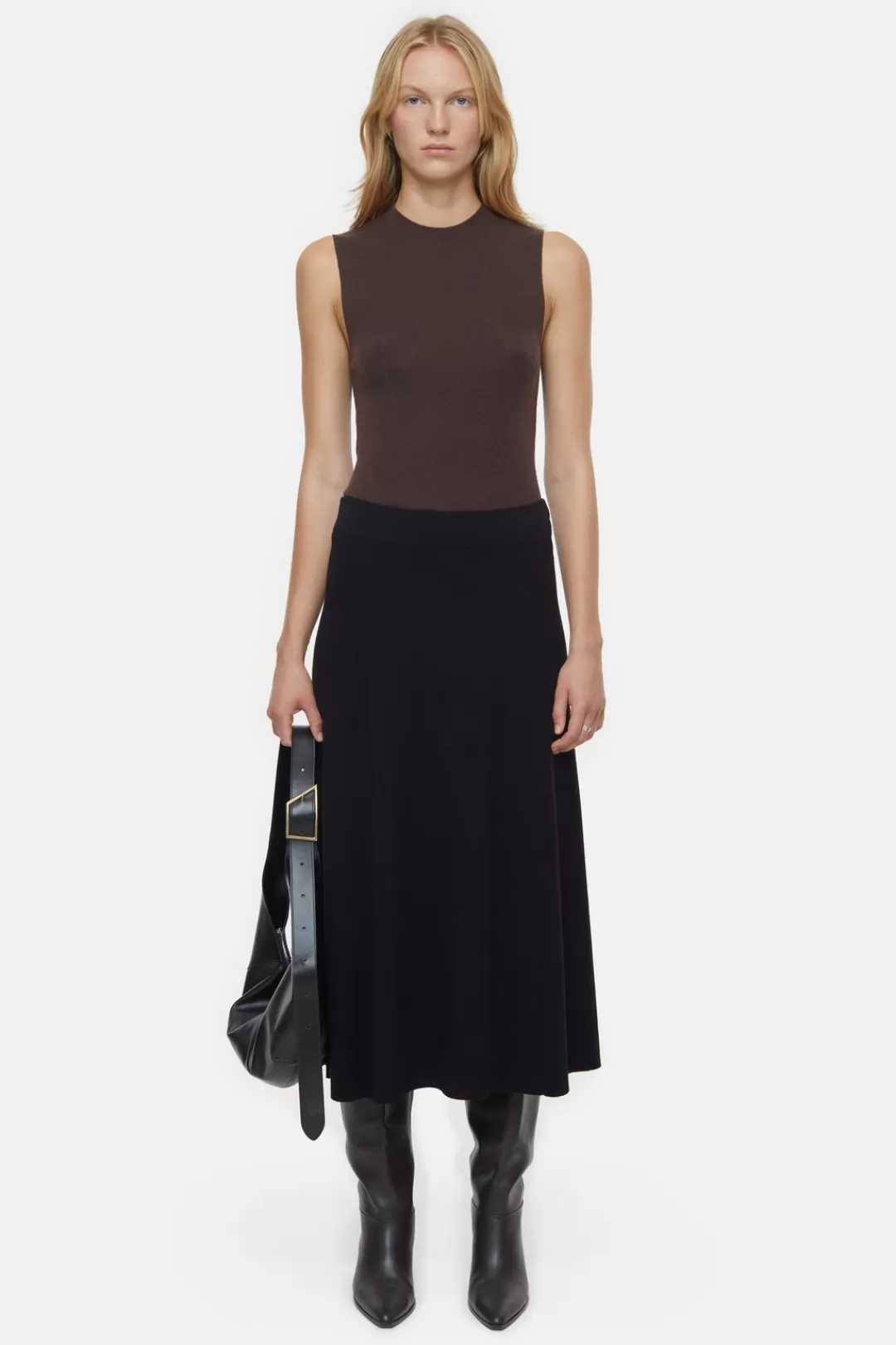 Sale Ribbed Knit Skirt Women SKIRTS