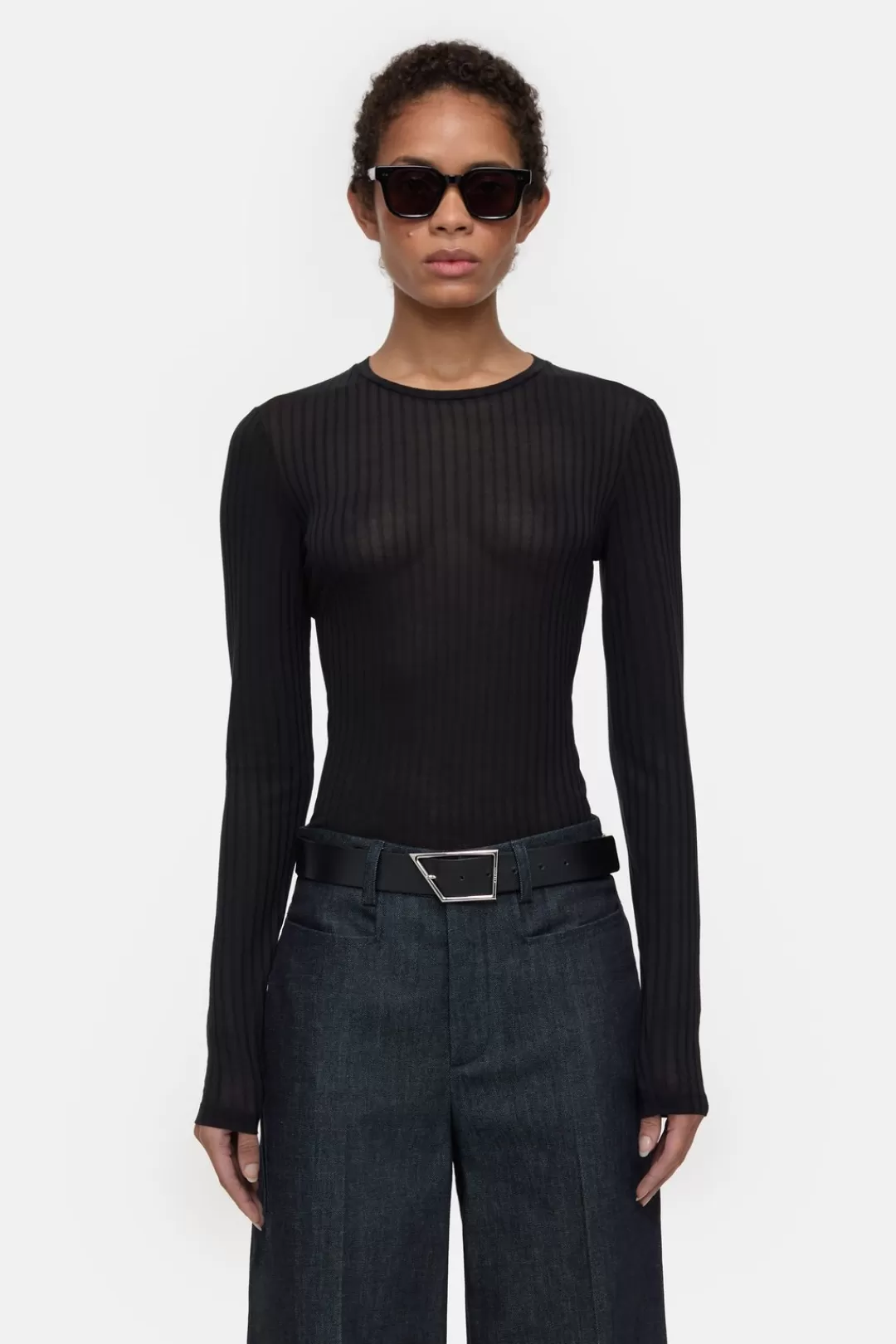 Flash Sale Ribbed Longsleeve Women T-SHIRTS