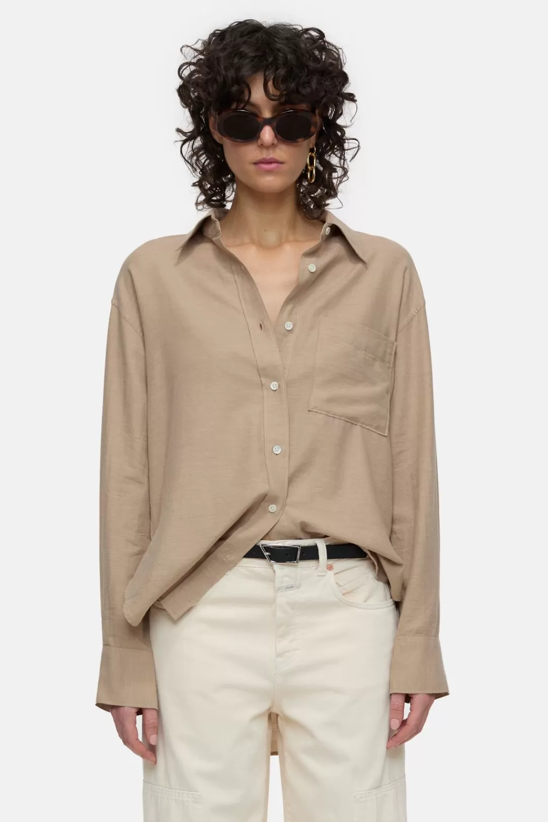 New Shirt with Cashmere Women SHIRTS & BLOUSES