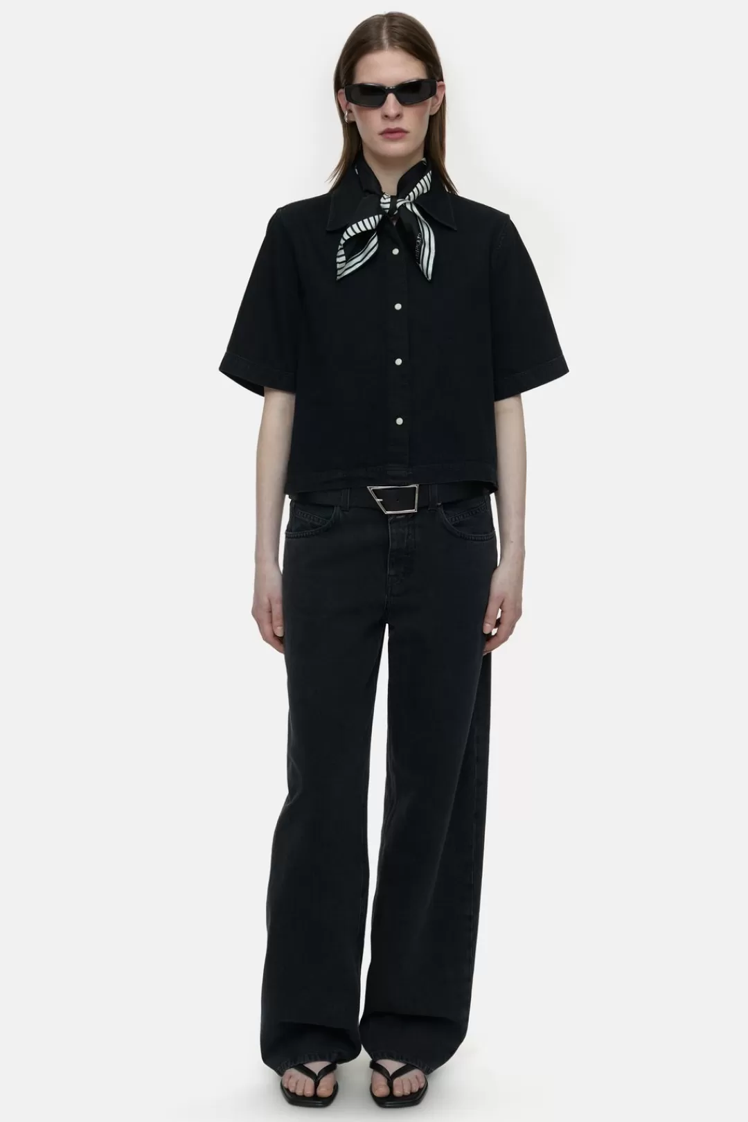 Sale Short Denim Blouse Women SHIRTS & BLOUSES