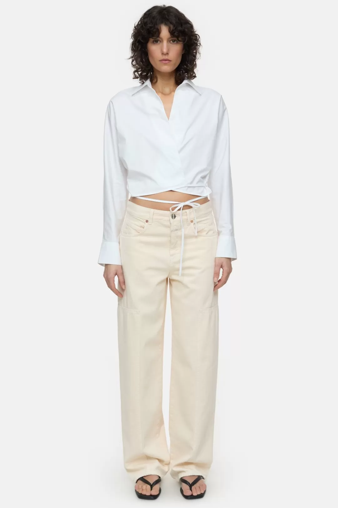 Shop Short Wrap Blouse Women SHIRTS & BLOUSES
