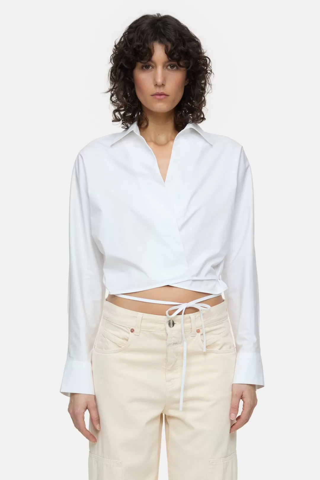 Shop Short Wrap Blouse Women SHIRTS & BLOUSES