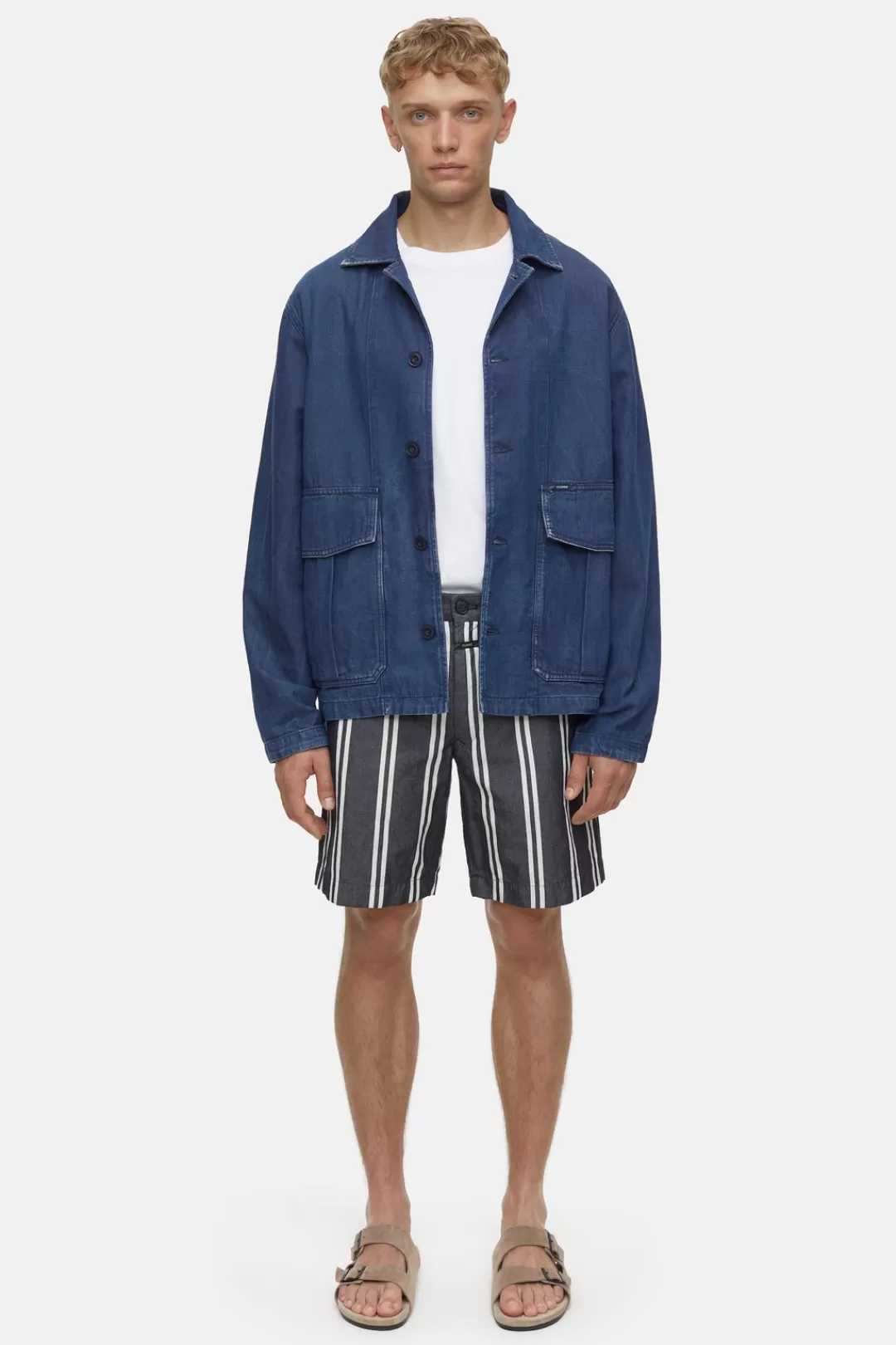 Outlet Striped Chino Shorts SHORTS