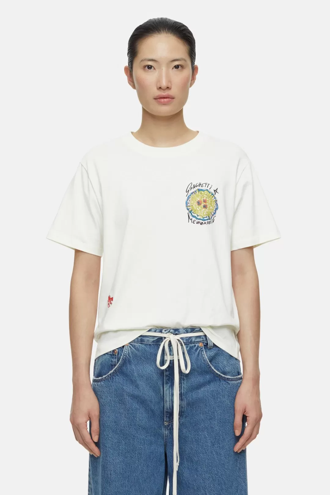 New T-shirt with embroidery Women T-SHIRTS