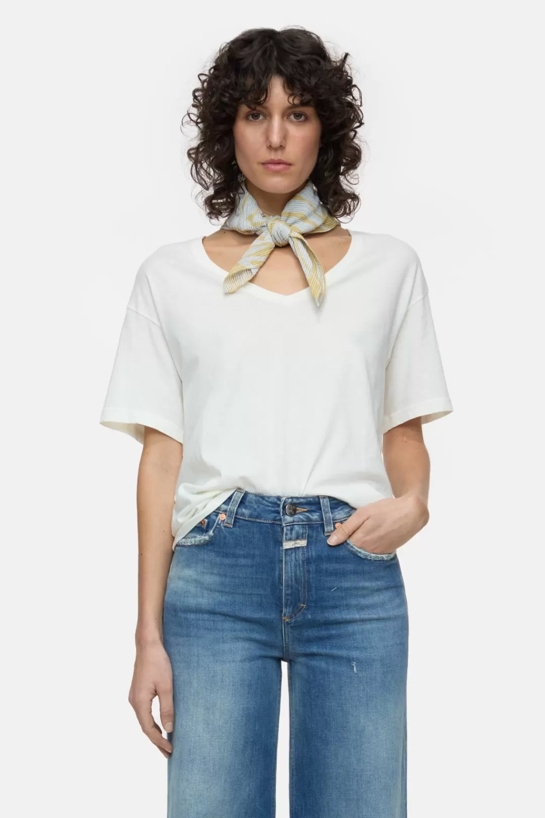 Hot V-neck T-shirt Women T-SHIRTS