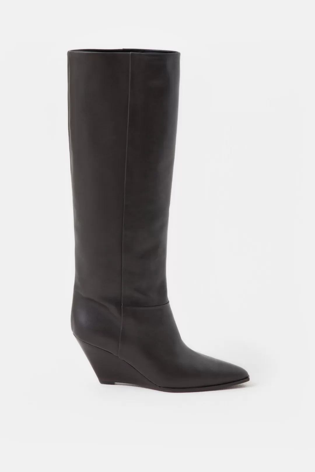 Cheap Wedge Boots Women LEATHER SHOES
